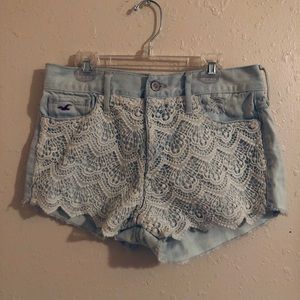 Hollister lace high waisted shorts